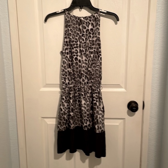 Express black and gray leopard print color block dress - Picture 4 of 4